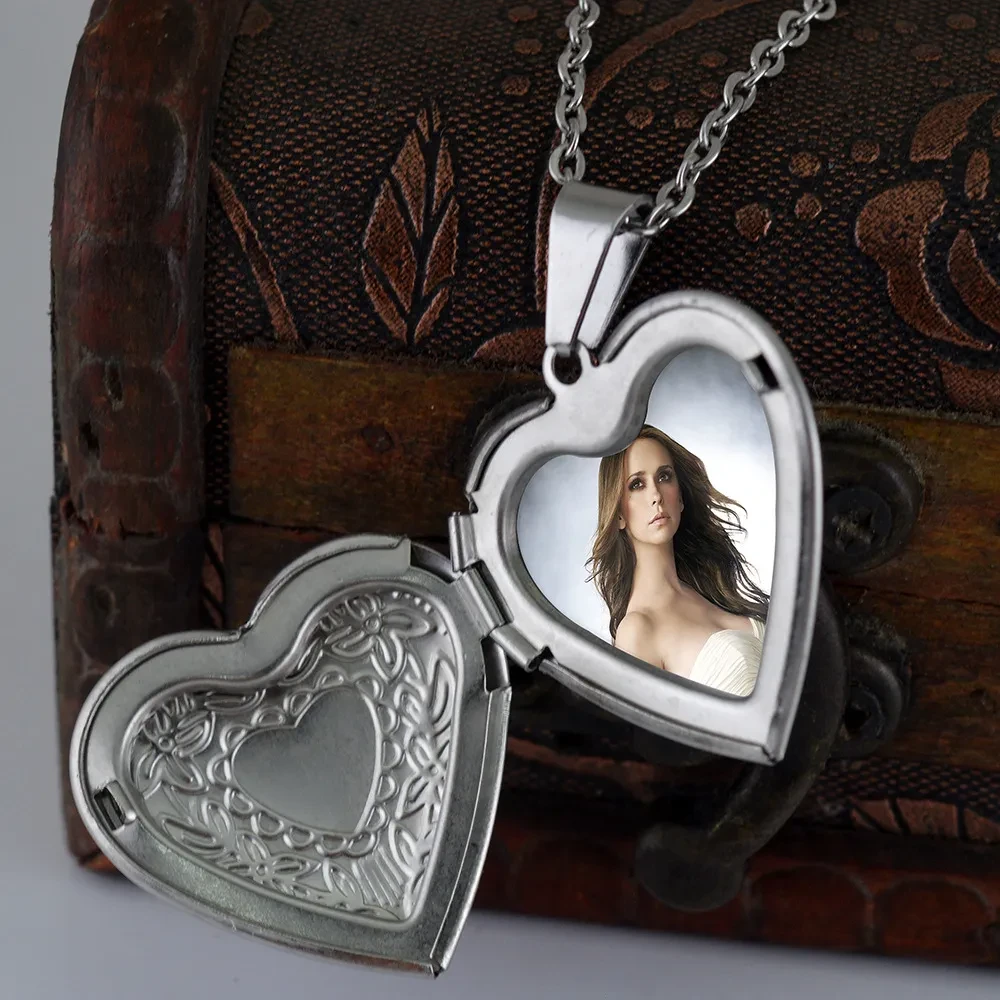 Brass Pendant Necklace Photo Frame Pendant Place