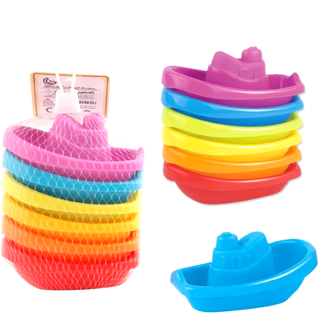 Baby Bath Toys Colorful Stacking Cups