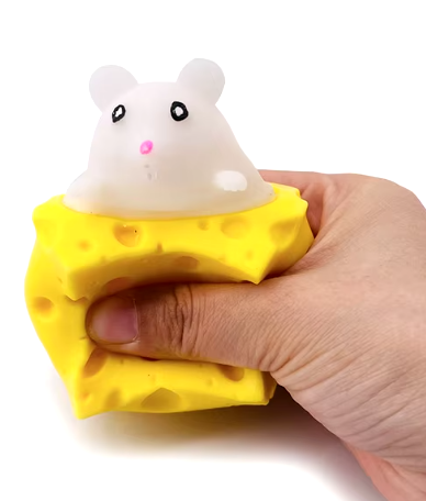 Stress-relieving Pet Cheese Mouse