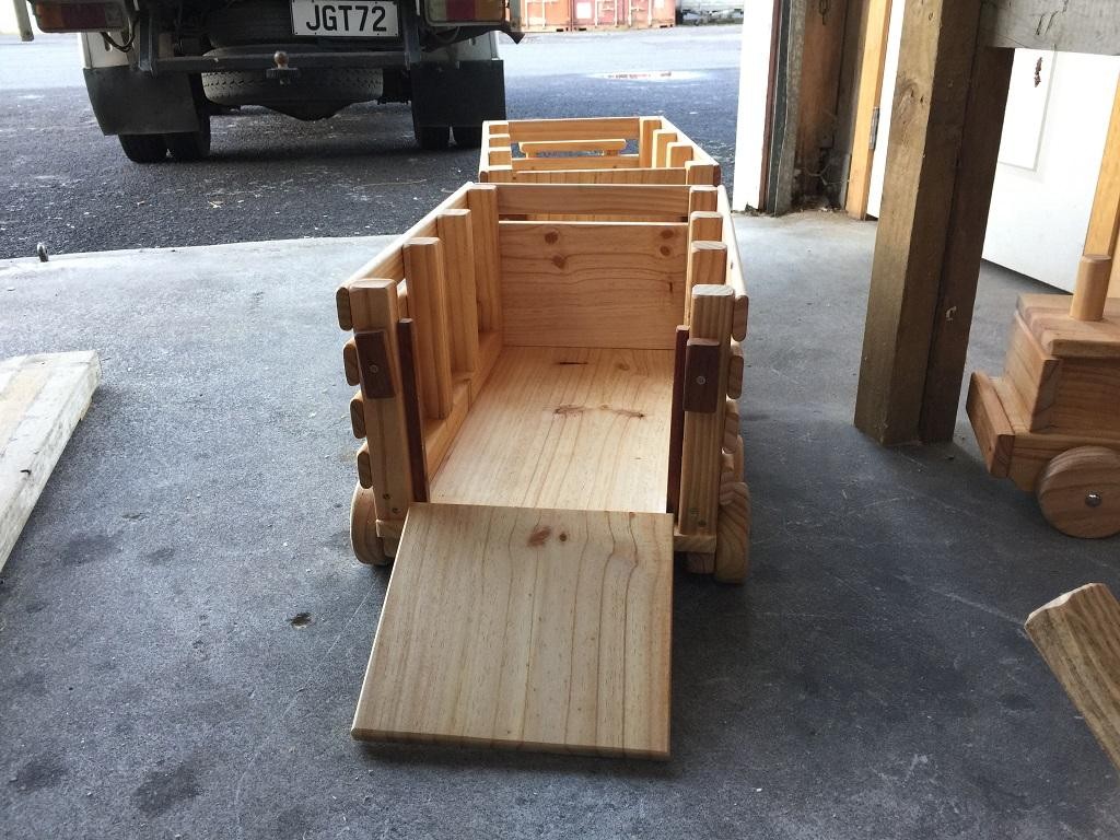 Ride in Stock Truck and Trailer Toy Set