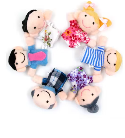 Baby Plush Toy Finger Puppets Tell Story