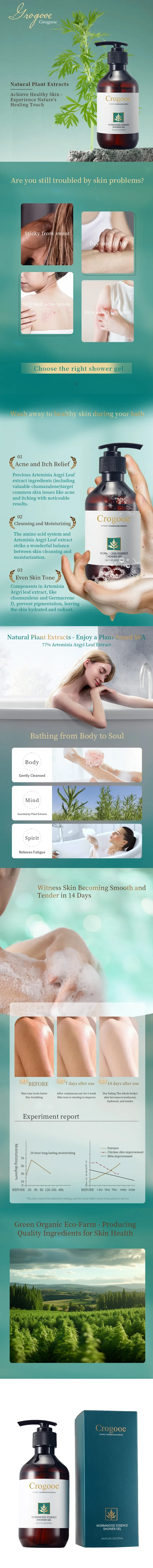 Crogooe Herbal Shower Gel