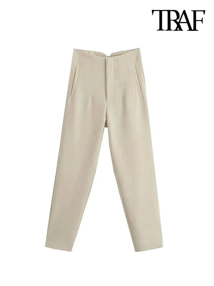 Women's Chic High-Waist Office Pants