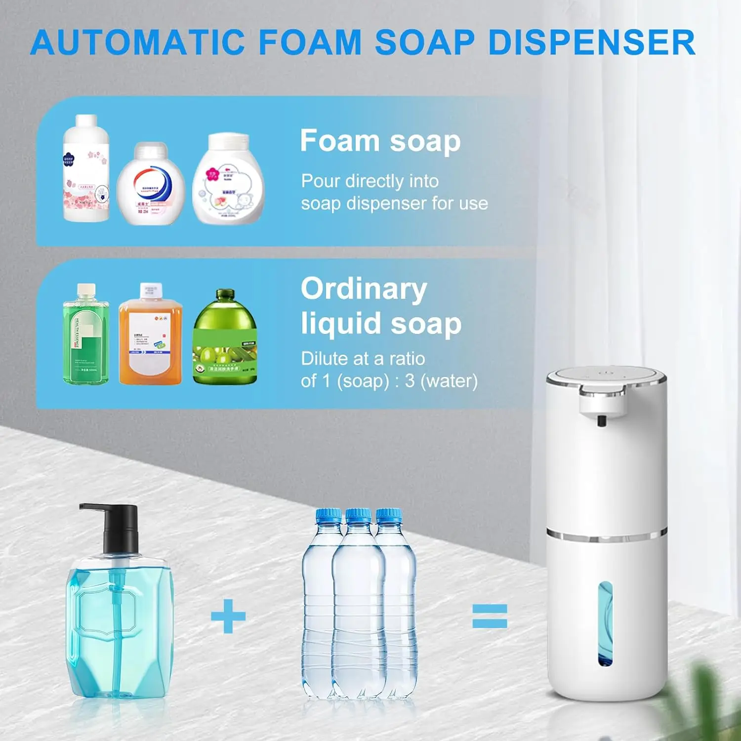 Automatic Soap Dispenser  Touchless Foaming Soap Dispenser