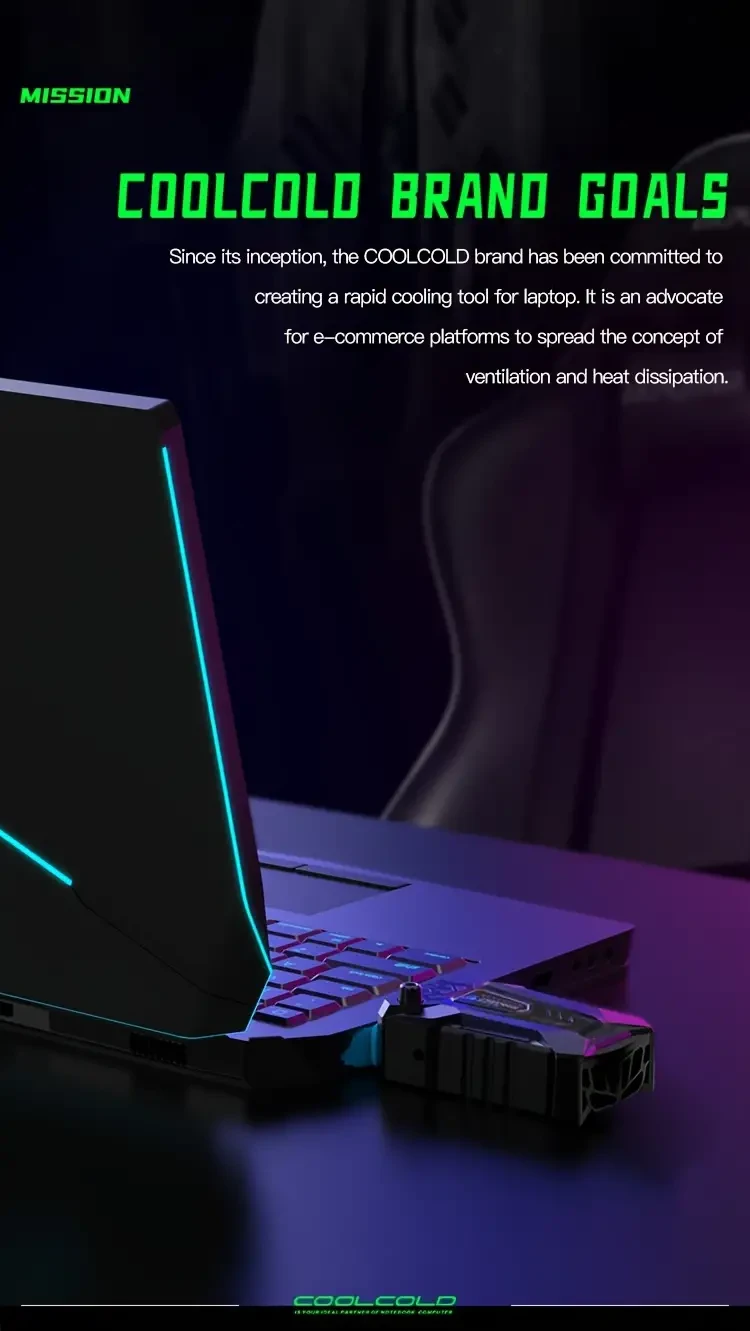 Vacuum Portable Laptop Cooler USB Air Cooler External Extracting Cooling Fan Notebook For 30.48-43.18cm Laptop