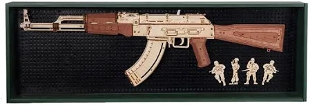 Rokr Automatic Rifle AK-47 Wooden Puzzle