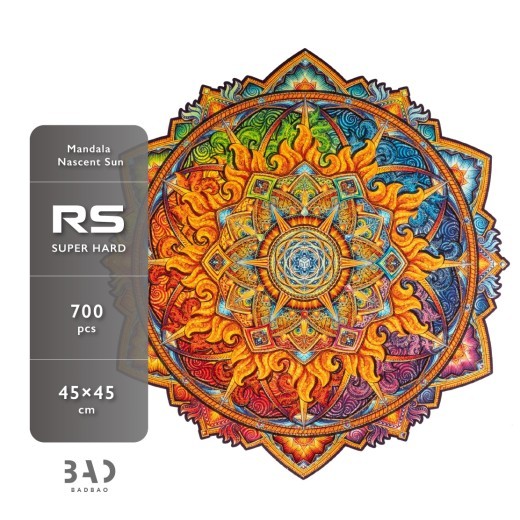 Wooden Irregular Mandala Circular Puzzle