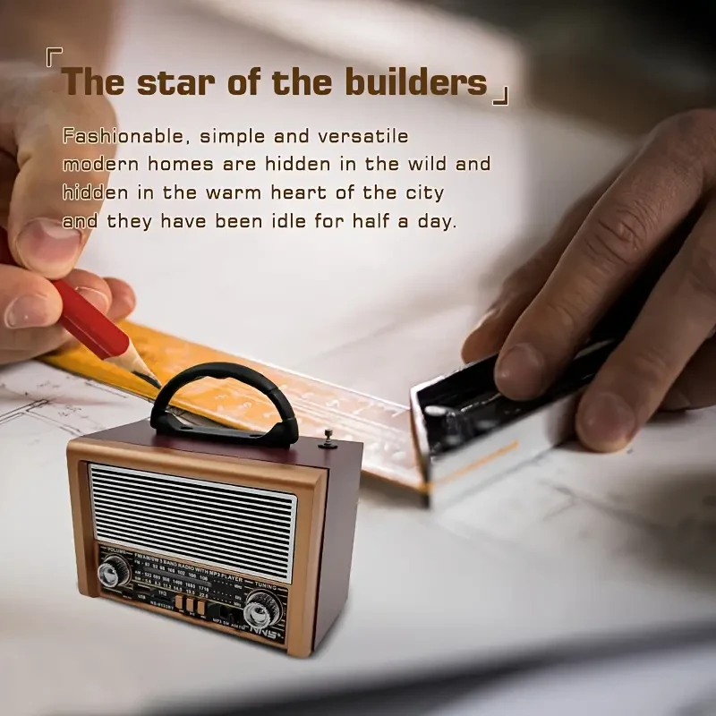 Retro Radio & Wireless Speaker - AM/FM/SW with TWS Wireless 5.0