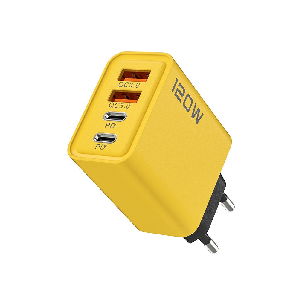 4-Port USB-C PD Quick Charger Fast Charging Adapter with Quick Charge 3.0 for iPhone, Samsung, Xiaomi, Huawei