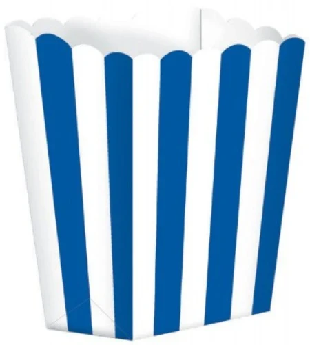 Popcorn Favor Boxes Small - Bright Royal Blue - Pack of 5