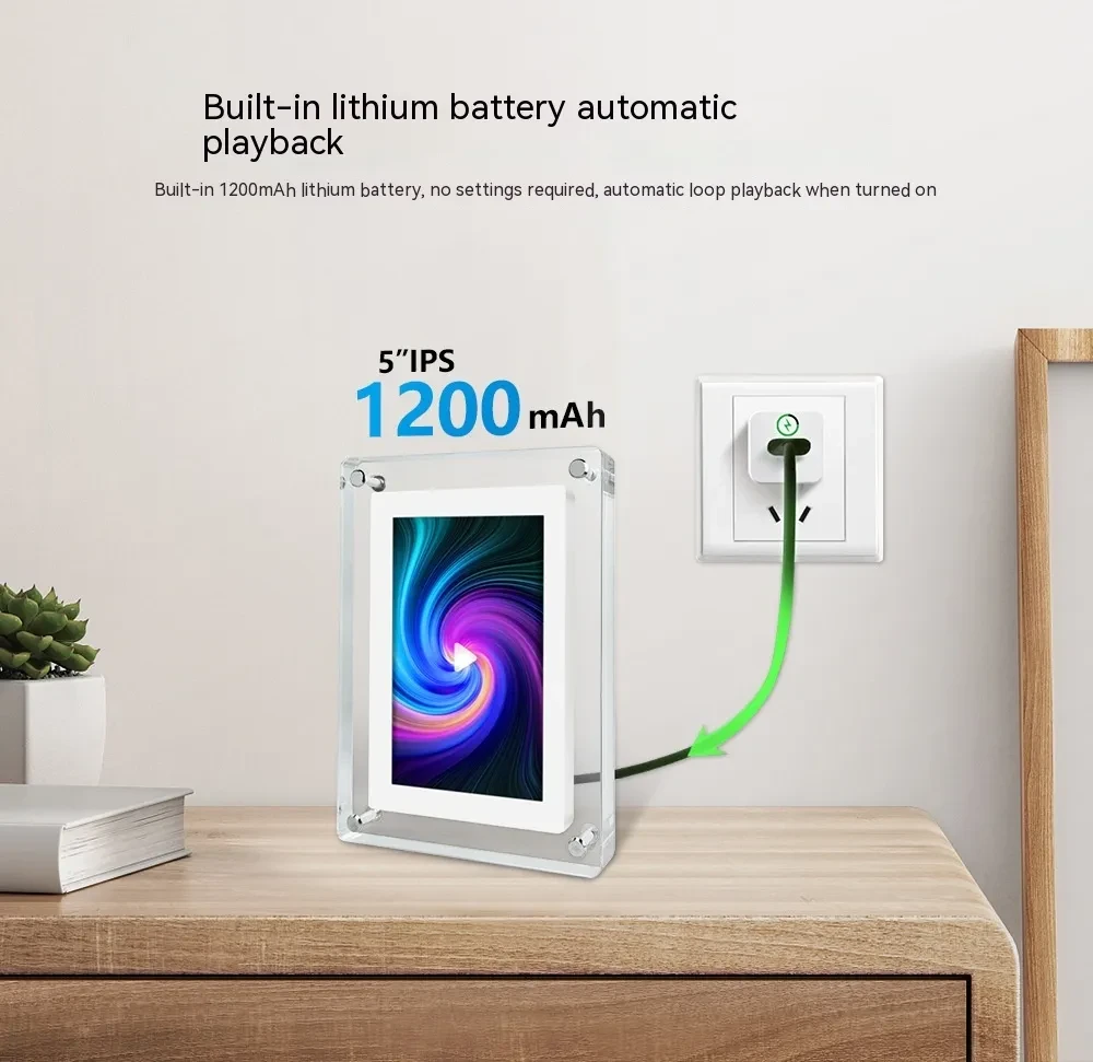 5-inch Transparent Fashion Digital Electronic Photo Album