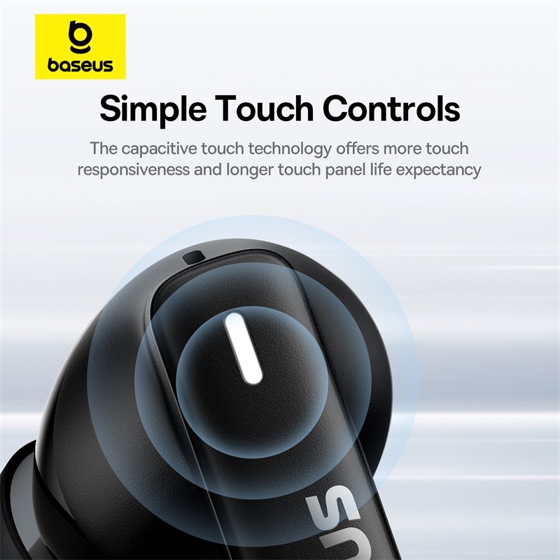 Baseus Bowie E19 Wireless Earphones Bluetooth 5.3, Big Bass, 12mm Drivers, IPX5 Waterproof with 33H Battery Life