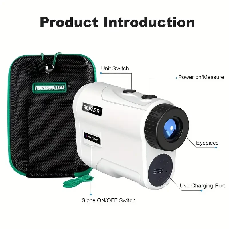 REVASRI Golf Rangefinder 1000YDS Laser with Slope, Pin Lock Vibration, & External Slope Switch