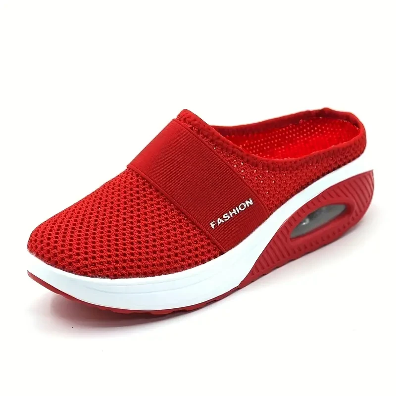 Women's Air Cushion Mesh Mule Sandals  Breathable & Lightweight