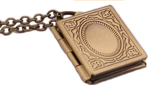 Vintage Story Booklet Photo Locket