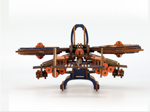 Military model (scorpion fighter) 3D Wooden