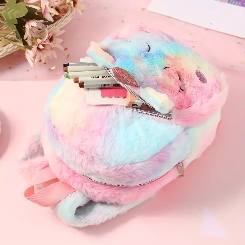 Whimsical Unicorn Furry Backpack
