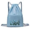 Foldable Waterproof Drawstring Large Capacity Embroidered Backpack