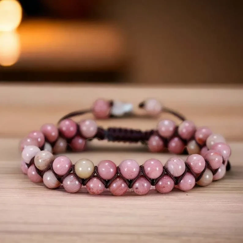 Double Row Natural Stone Bracelet