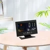 Temperature Humidity Monitor Weather Forecast LED Table Alarm Clock