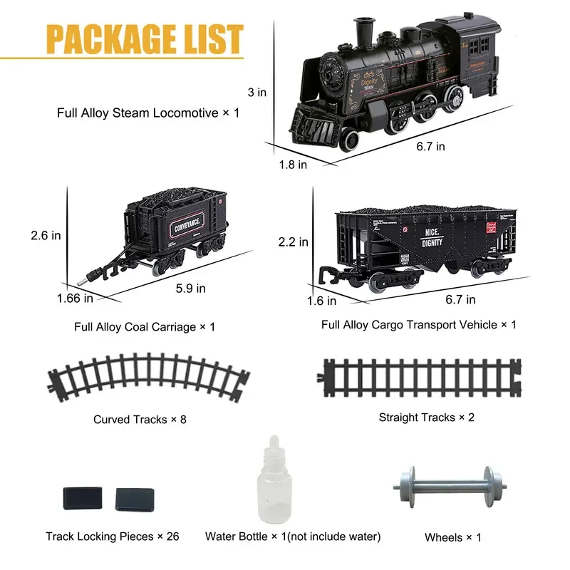 Kids Electric Train Set  Metal Toy Trains