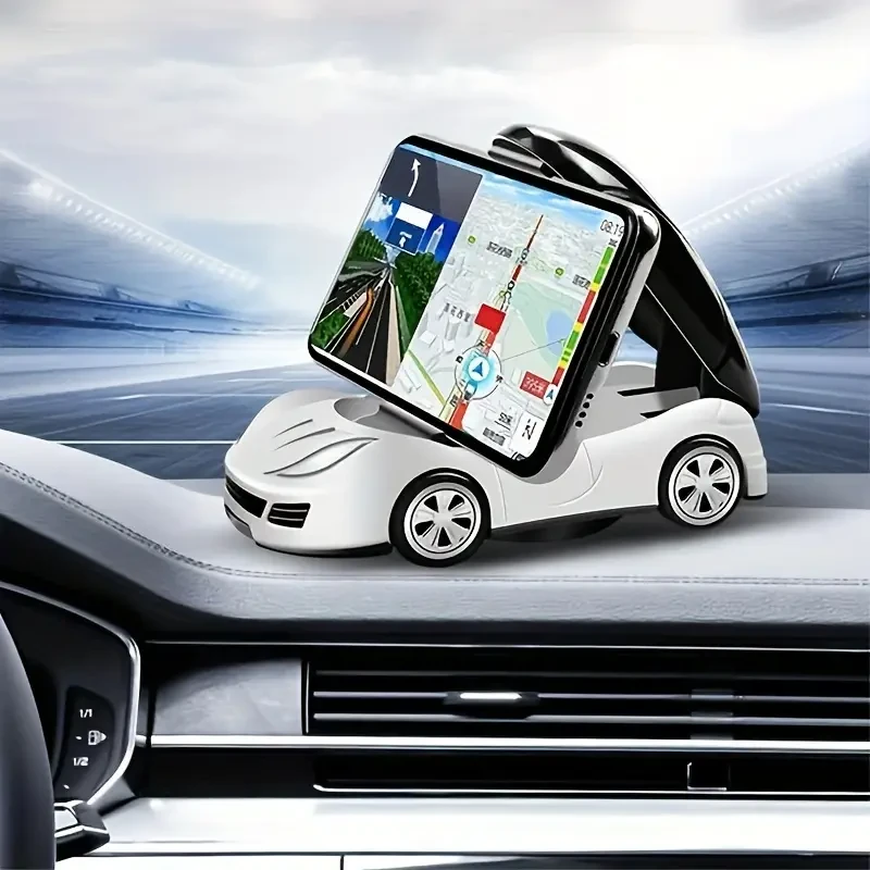 Foldable Car Model Phone Stand - 360 Rotation Dashboard Holder