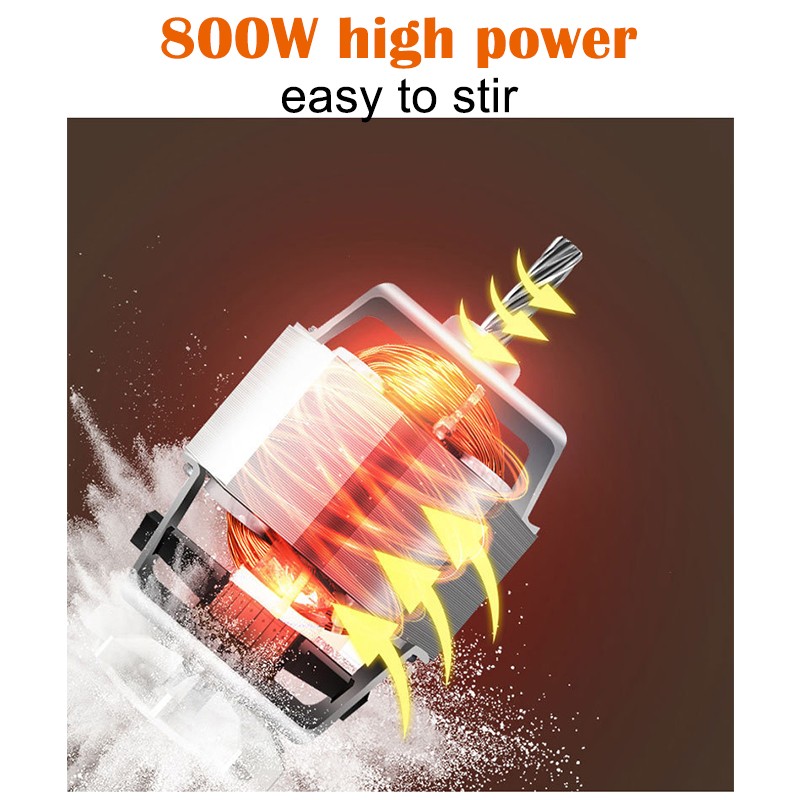 Electric Egg Beater - Stainless Steel Mini Whipped Cream and Flour Mixer