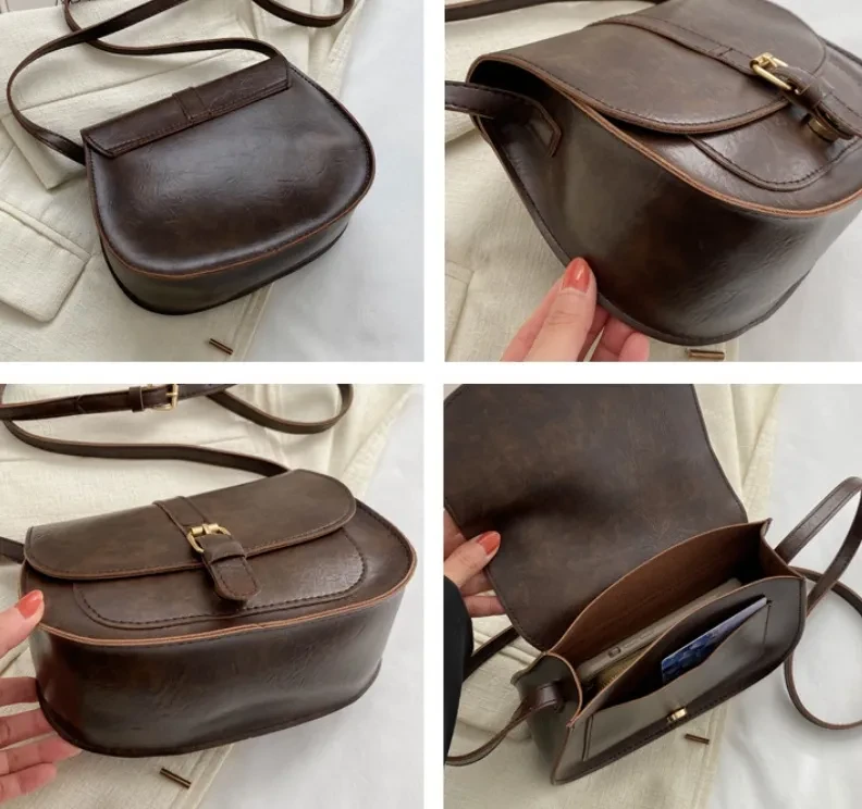Women's Casual Fashion One Shoulder Saddle Bag