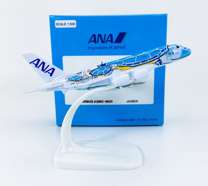 A Solid Alloy Plane Model Of Ana Blue Turtle