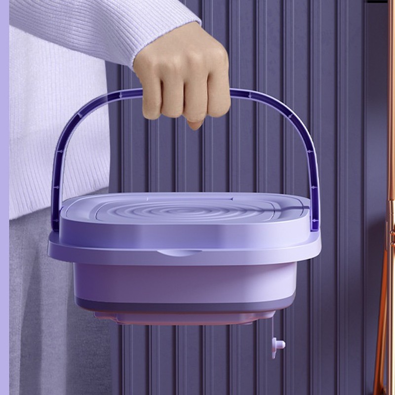 8L Portable Foldable Washing Machine with Spin Dryer