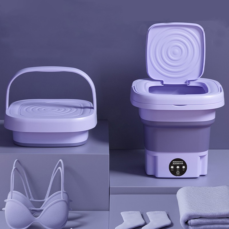 8L Portable Foldable Washing Machine with Spin Dryer