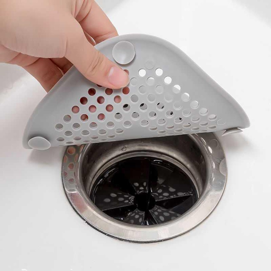 Square Silicone Floor Drain Sticker Bathroom Sewer Hair Filter Drain Cover & Floor Drain Mat