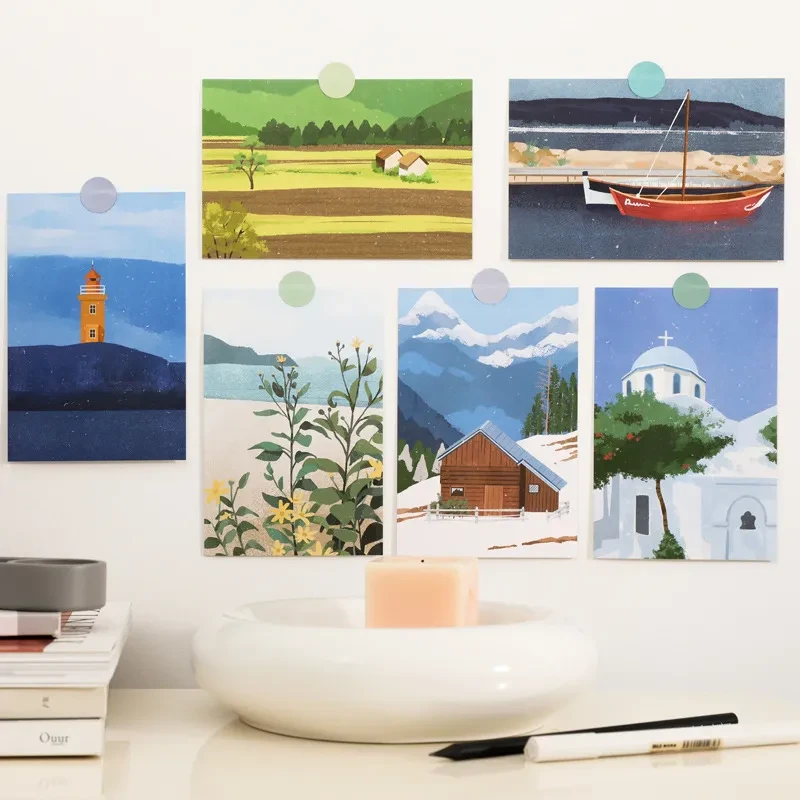 15 Travel Diaries Wall Decor Cards