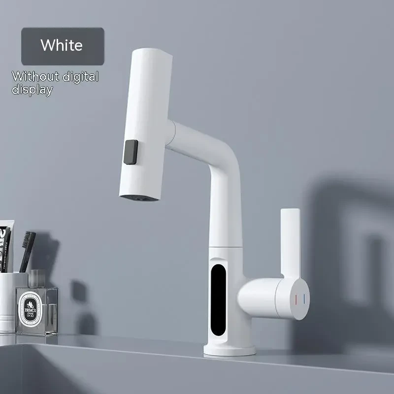 Intelligent Digital Display Faucet Pull-out Basin Faucet