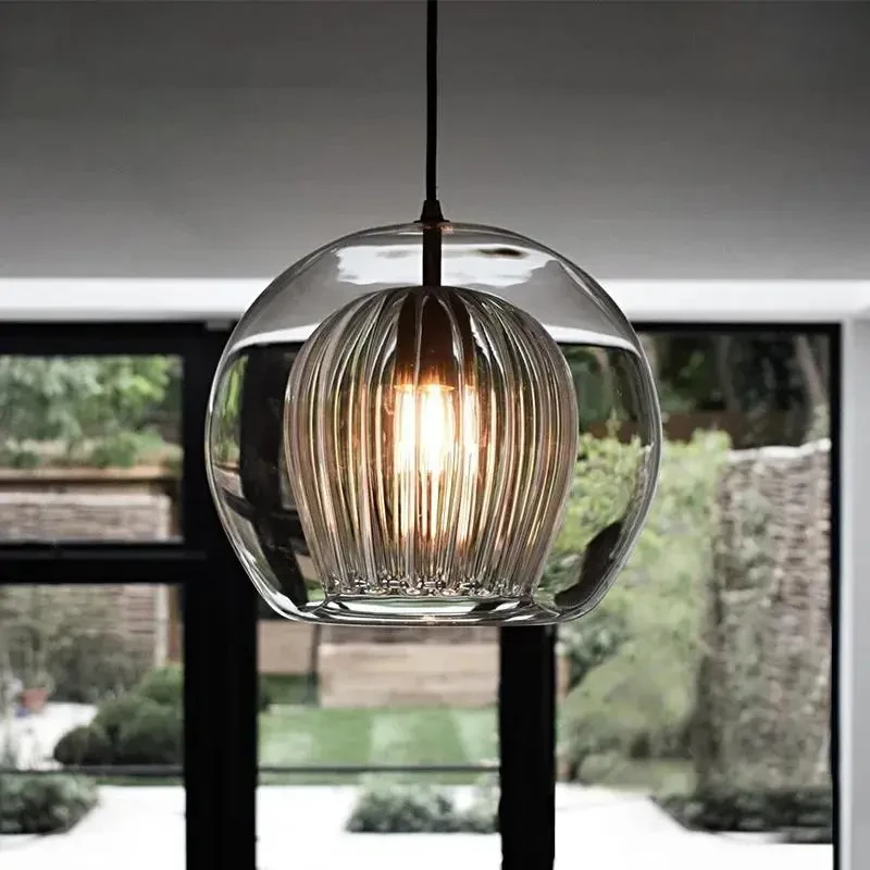 Creative Bar Restaurant Glass Jellyfish Chandelier