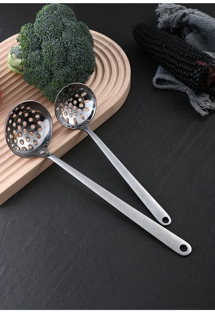 Kitchen Utensils Stainless Steel Soup Ladle Colander Household