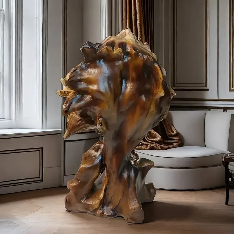 1pc Majestic Resin Lion Head Statue - Artwork for Luxury Living Rooms