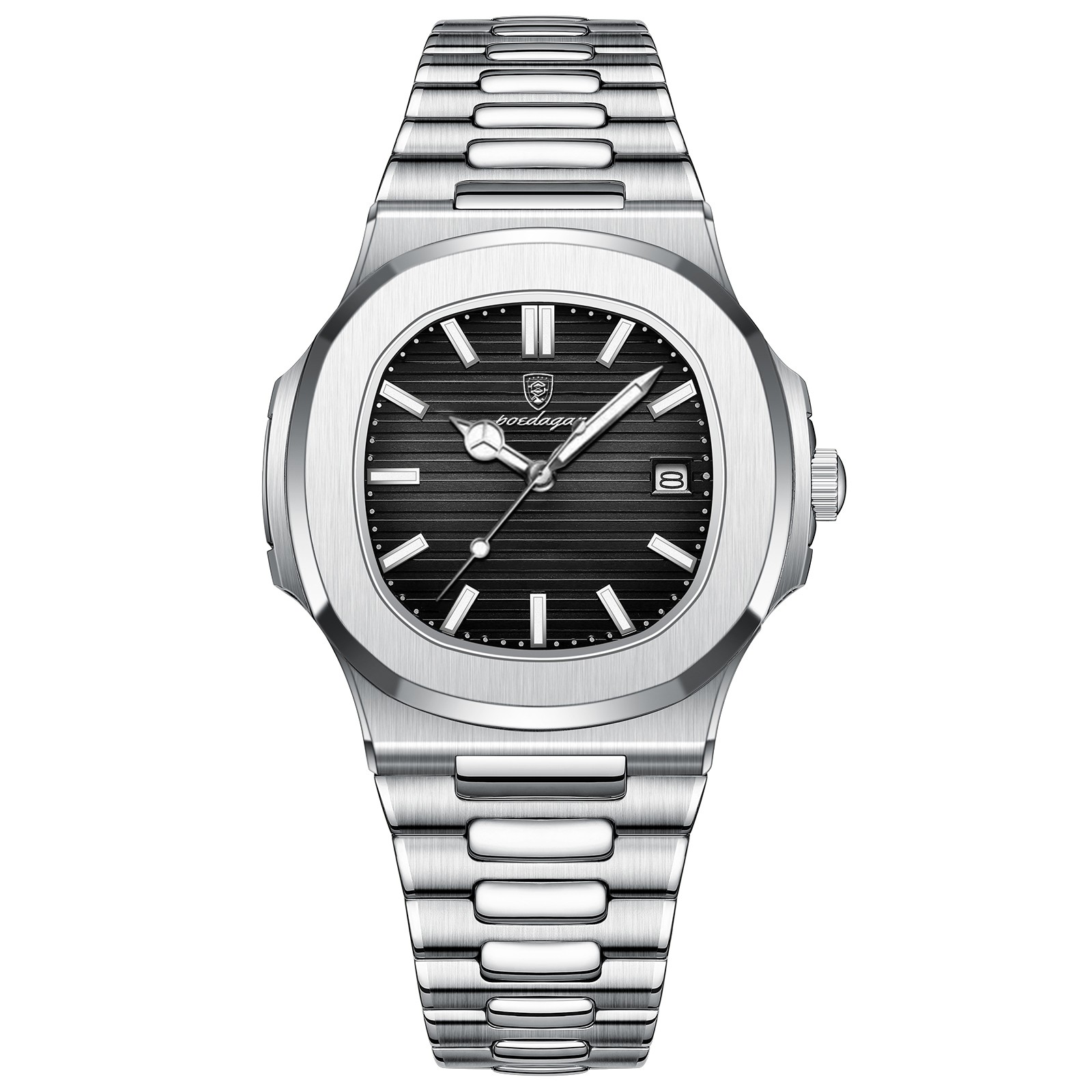 POEDAGAR 2023 Luxury Mens Square Quartz Watch