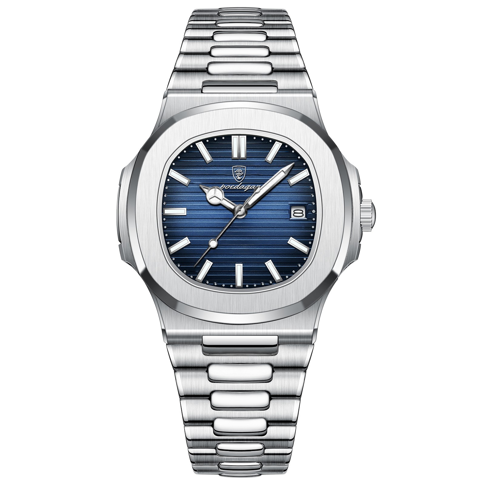 POEDAGAR 2023 Luxury Mens Square Quartz Watch