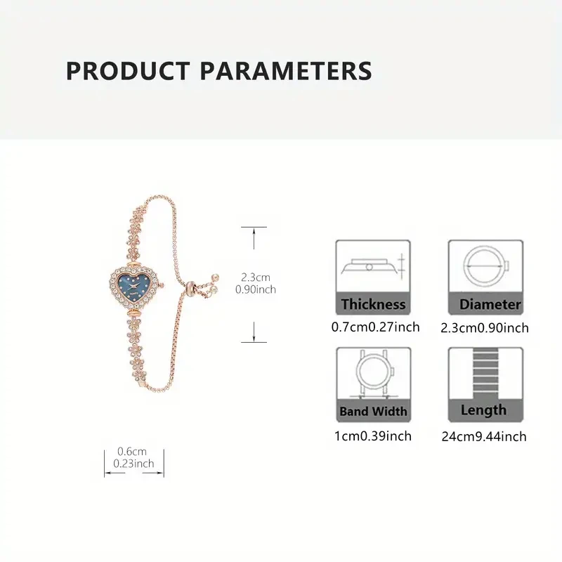 Elegant Womens Quartz Watch with Rhinestone Accents