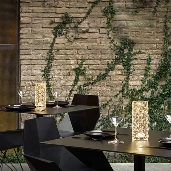 Prism Rose Lamp: Luxe Glow