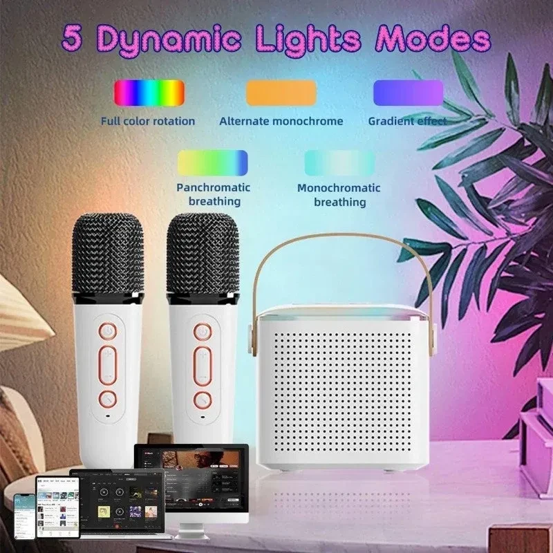 Microphone Karaoke Machine Bluetooth-compatible Speaker