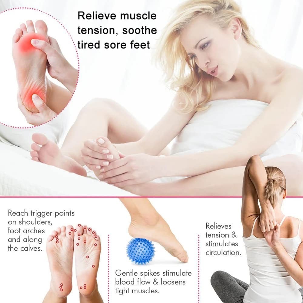 Peanut Massage Ball - Double Lacrosse Roller for Deep Tissue Muscle Massage and Myofascial Release