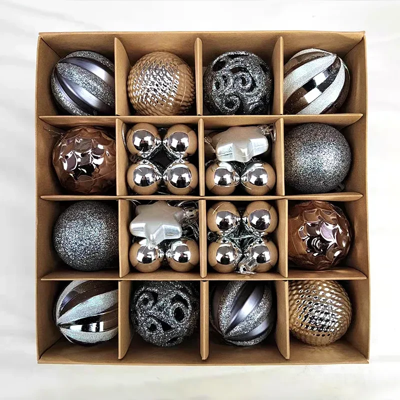 Painted Christmas Ball Paper Box Decoration Pendant