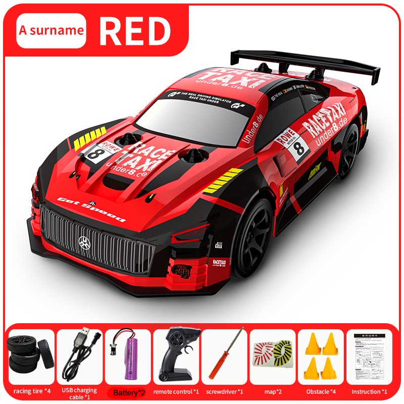 JJRC Q165 4WD Drift RC Car - 1:18 Remote Control GTR Racing Car