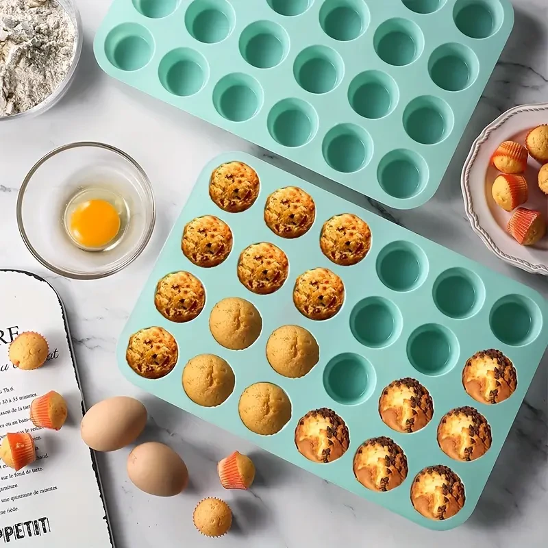 Mini Muffin Pan with 24 Nonstick Cavities