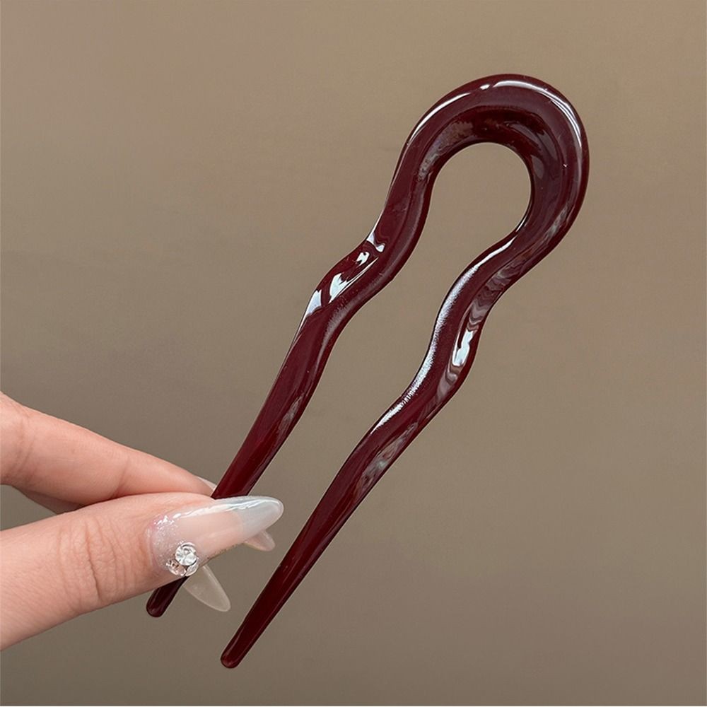 U-Shaped Tortoiseshell Hair Fork
