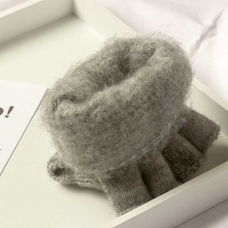 Knitted Fingerless Touch Screen Gloves