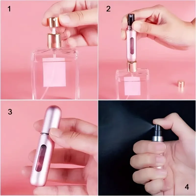 Compact Refillable Perfume Spray Bottle for Travel