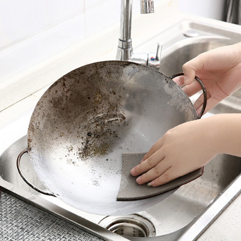 Magic Melamine Sponge Eraser Carborundum Kitchen Scrub for Pots, Pans, and Utensils